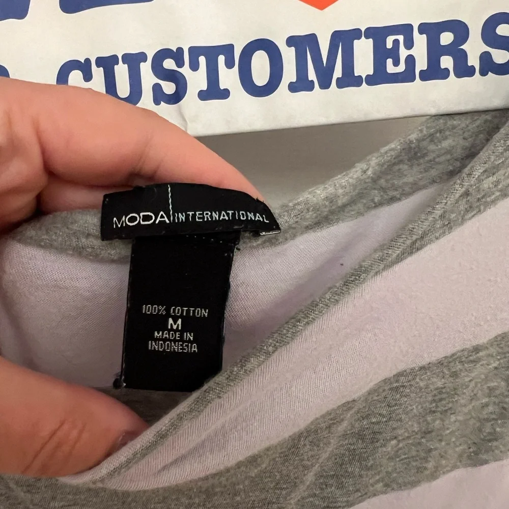 Striped cotton tank - Picture 3 of 3